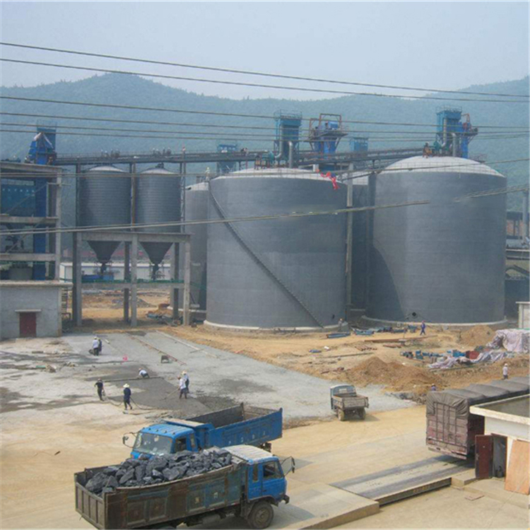 可克达拉水泥钢板仓2座3000吨青岛项目进入施工
